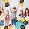 45 Pieces 12-Inch Black, Gold & White Happy Birthday Balloons – Latex Party Decorations for Girls, Boys, Women & Men, Indoor & Outdoor Birthday or Anniversary Celebration (Gold,white)